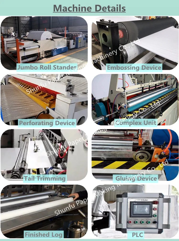 Household Paper Automatic Production Line Equipment Large Toilet Paper Rewinding and Slitting Machine